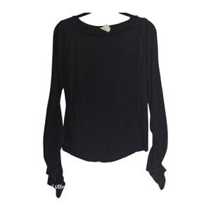 Free People Elegant Black Women's Top